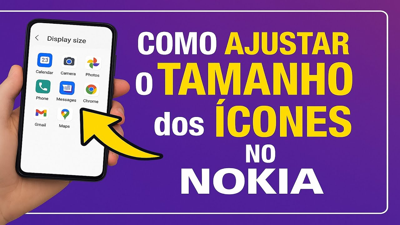 Como AJUSTAR o TAMANHO dos ÍCONES no NOKIA