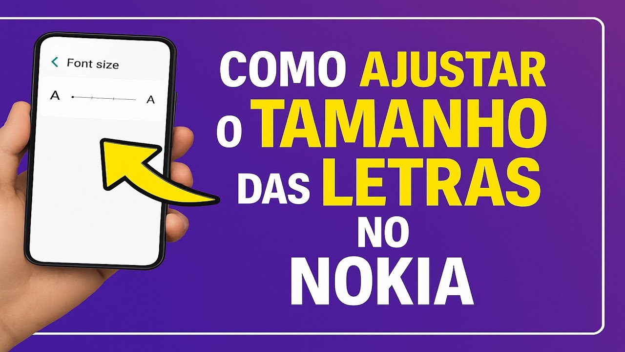 Como Ajustar o TAMANHO das LETRAS no NOKIA
