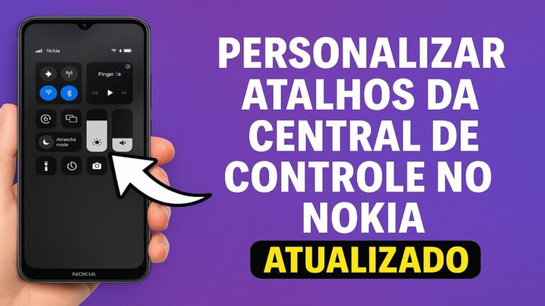 Como Personalizar os Atalhos da Central de Controle no NOKIA