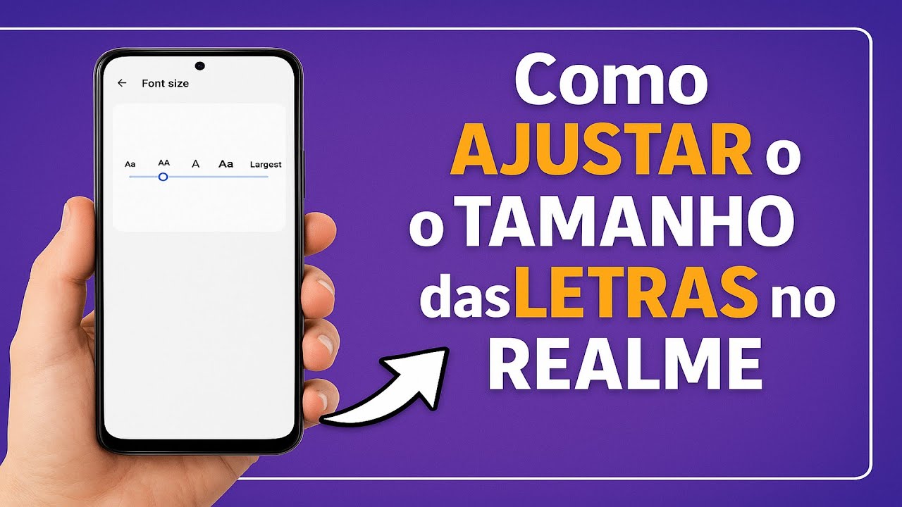 Como Ajustar o TAMANHO das LETRAS no REALME