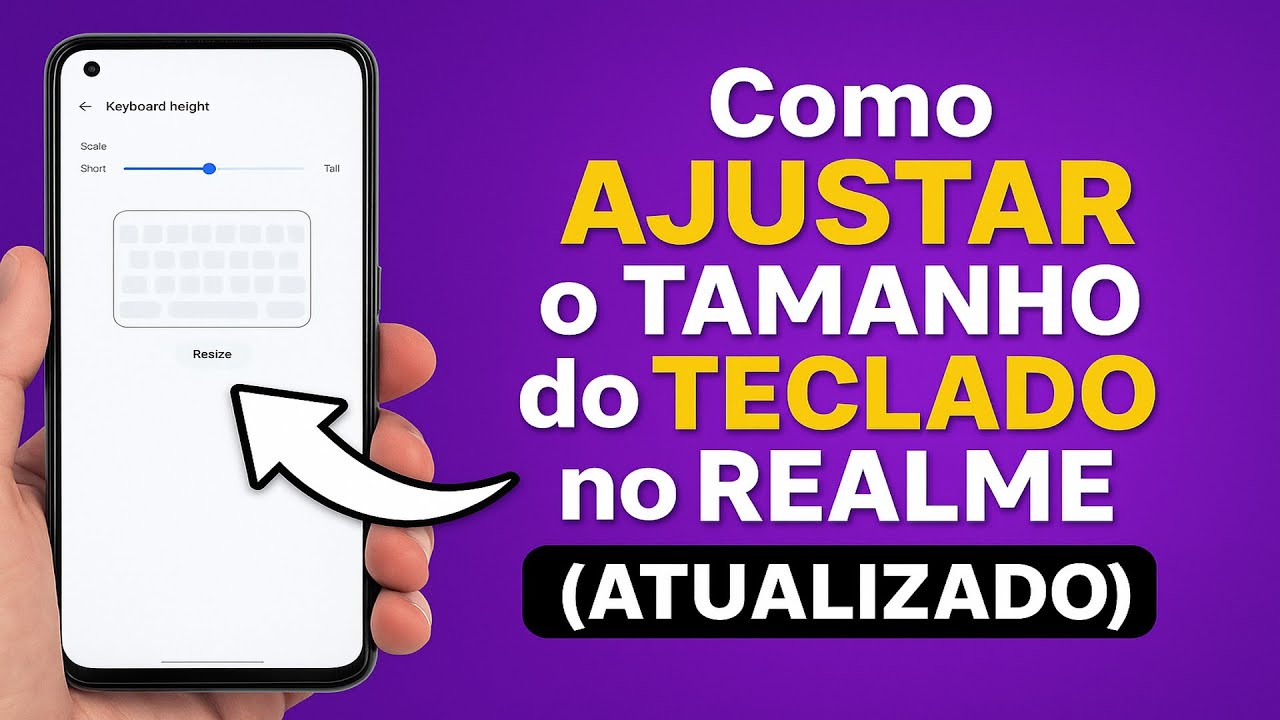 Como AJUSTAR o TAMANHO do TECLADO no REALME