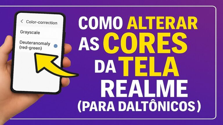 Como Alterar as CORES da TELA no REALME (Para Daltônicos)