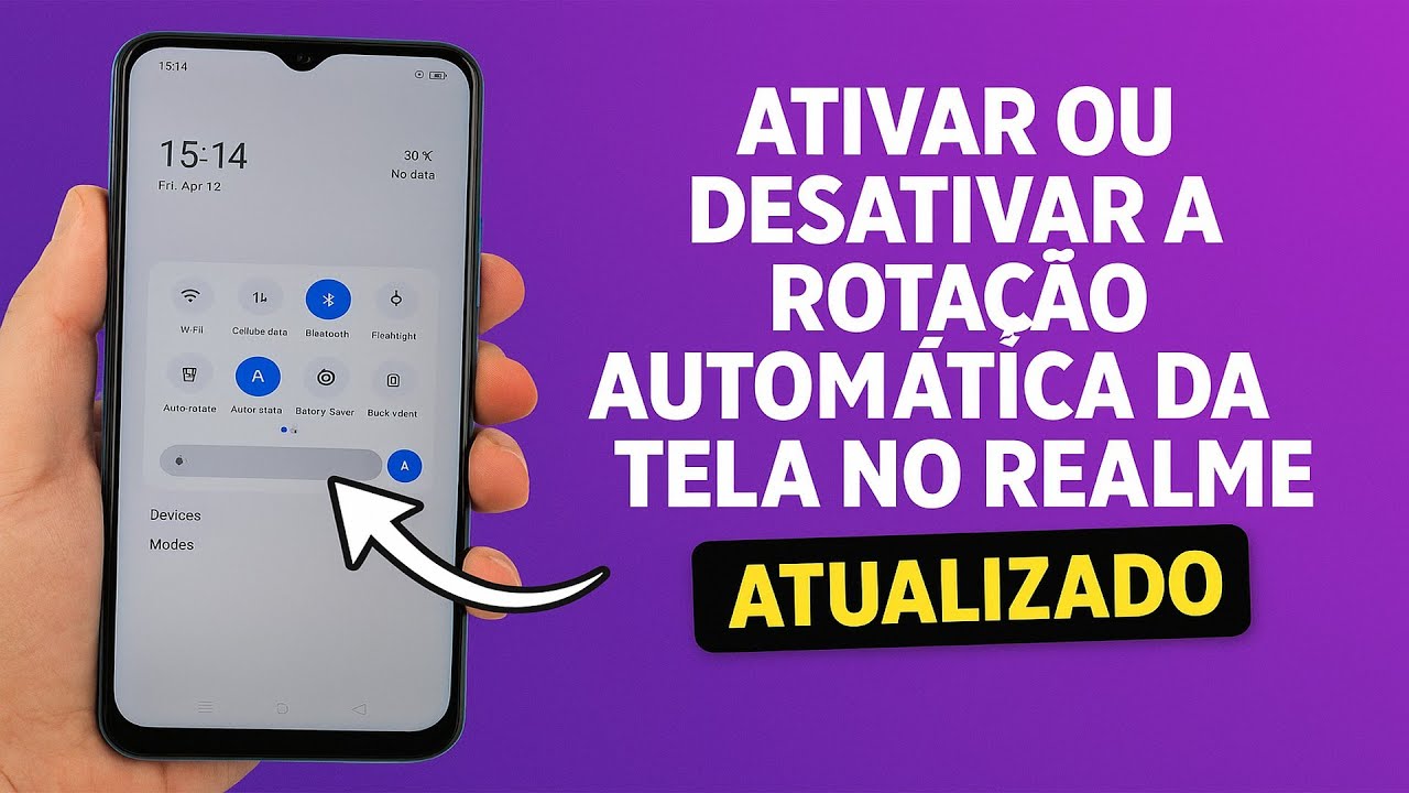 Como Ativar/Desativar a ROTAÇÃO AUTOMÁTICA da TELA no REALME