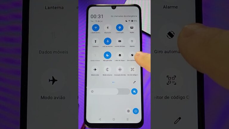 Como Ativar/Desativar a ROTAÇÃO AUTOMÁTICA da TELA no REALME #shorts #realme #android #rotação