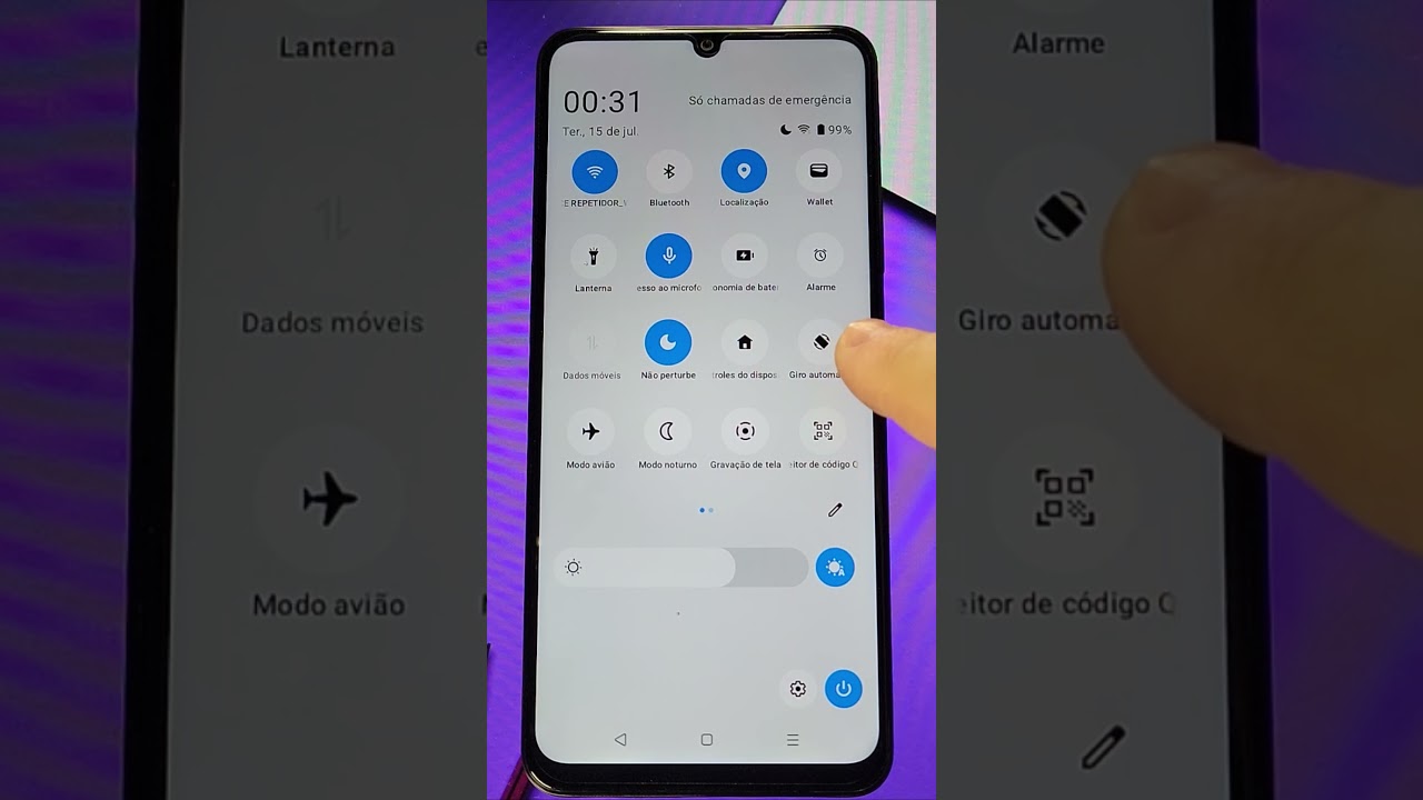 Como Ativar/Desativar a ROTAÇÃO AUTOMÁTICA da TELA no REALME #shorts #realme #android #rotação