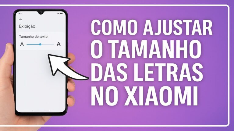 Como Ajustar o TAMANHO das LETRAS no XIAOMI