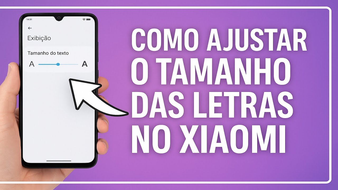 Como Ajustar o TAMANHO das LETRAS no XIAOMI