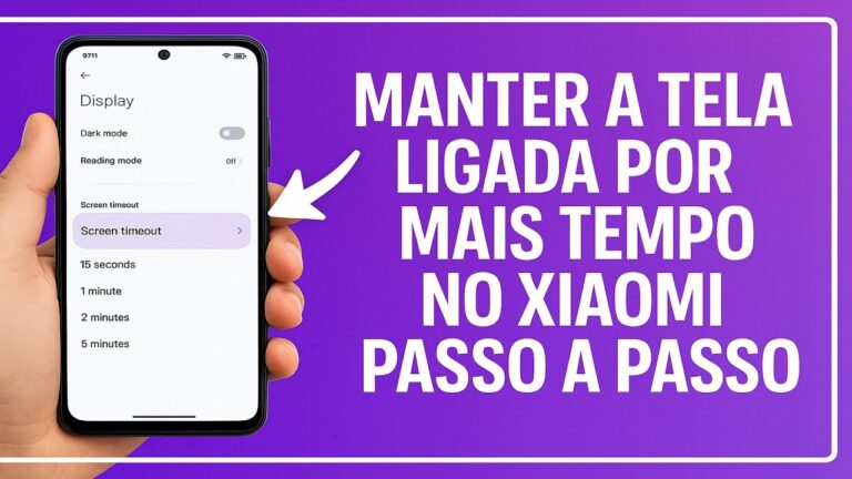 Como Manter a TELA LIGADA por mais TEMPO no Xiaomi