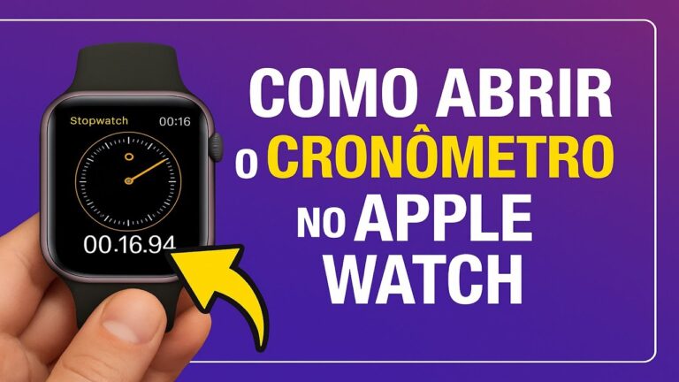 Como Abrir o CRONÔMETRO no Apple Watch