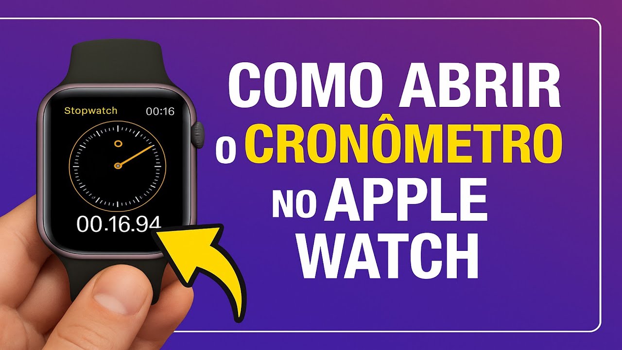 Como Abrir o CRONÔMETRO no Apple Watch