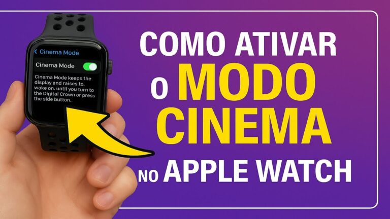 Como Ativar o MODO CINEMA no Apple Watch