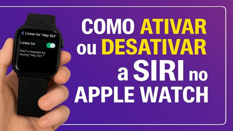 Como Ativar/Desativar a SIRI no Apple Watch