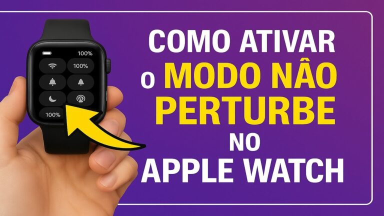 Como Ativar o Modo NÃO PERTURBE no Apple Watch
