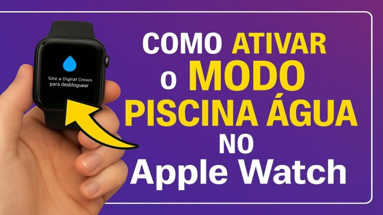 Como Ativar o MODO PISCINA/ÁGUA no Apple Watch