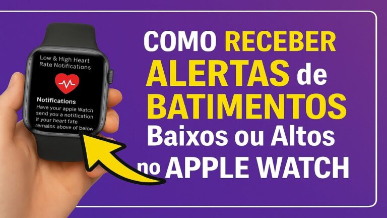 Como Receber Alertas de BATIMENTOS Baixos ou Altos no Apple Watch