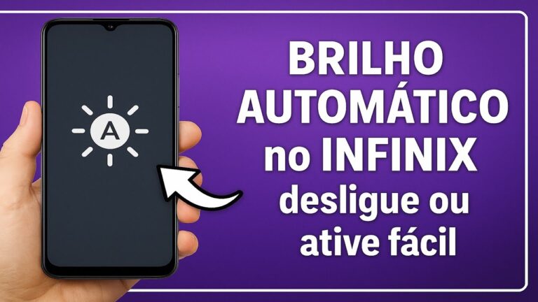 Como Ativar/Desativar o BRILHO AUTOMÁTICO da Tela no INFINIX
