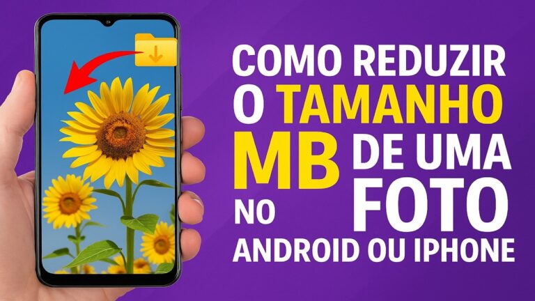 Como Reduzir o TAMANHO/MB de uma FOTO no Android ou iPhone
