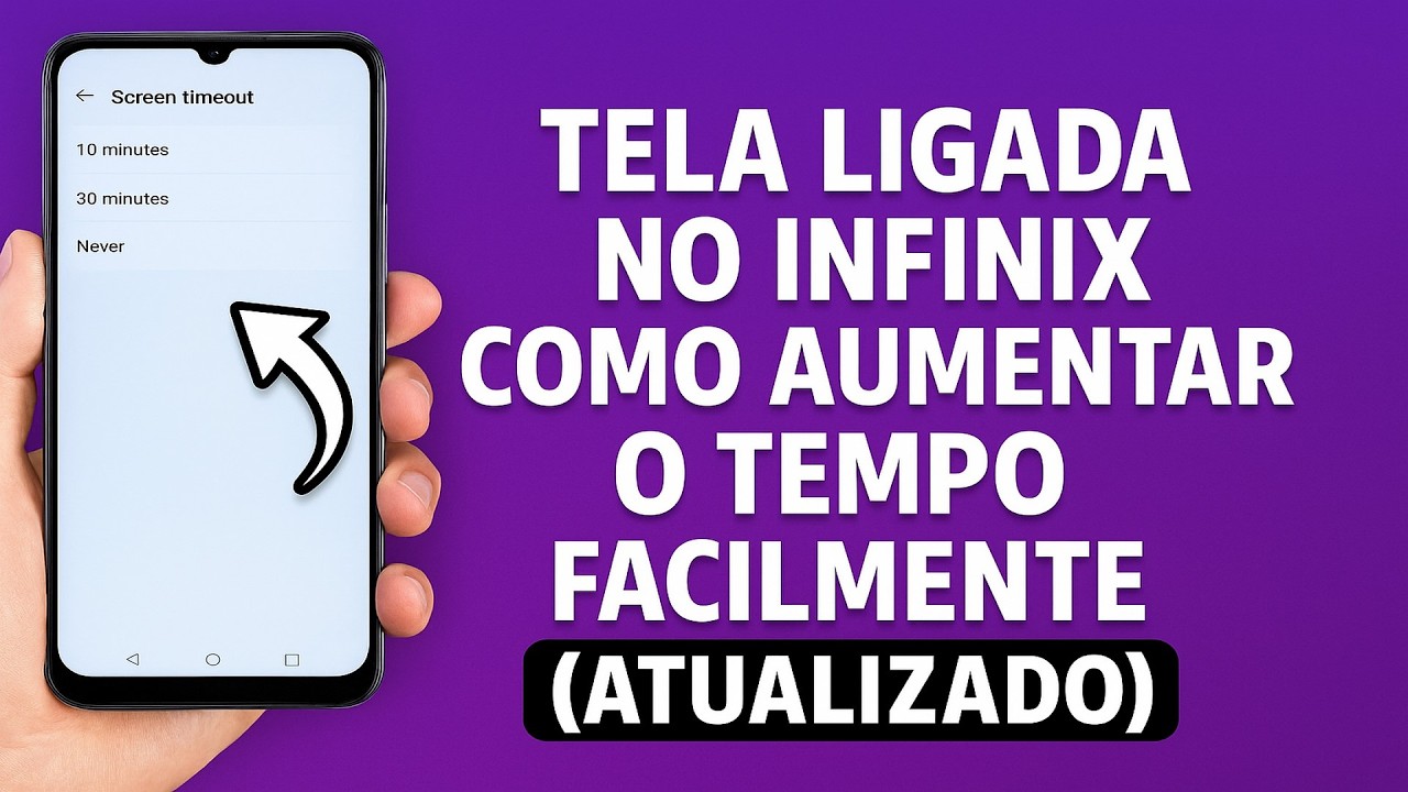 Como Manter a TELA LIGADA por mais TEMPO no INFINIX Como Manter a TELA LIGADA por mais TEMPO no INFINIX