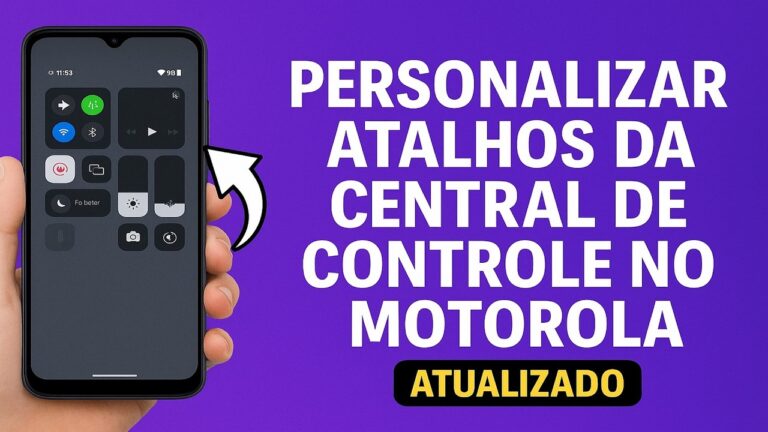 Como Personalizar os Atalhos da Central de Controle no MOTOROLA Como Personalizar os Atalhos da Central de Controle no MOTOROLA