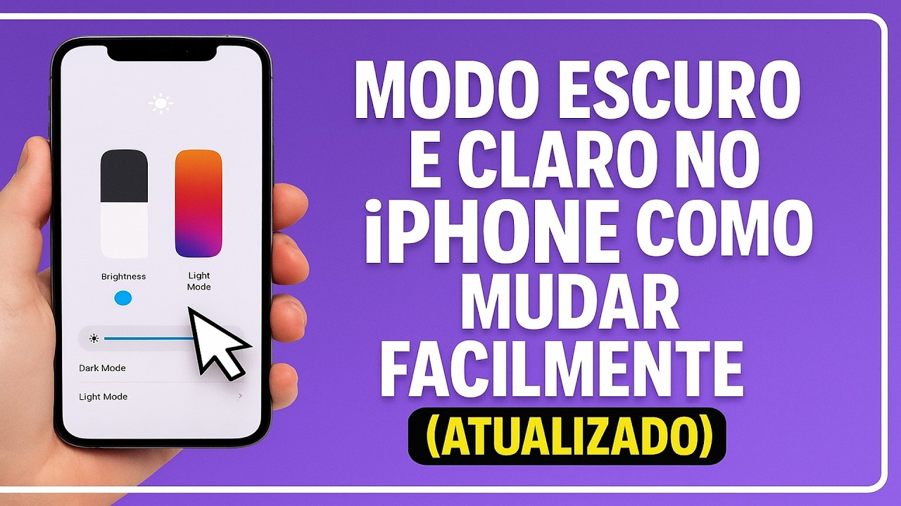 Como Alternar entre o MODO ESCURO e CLARO no iPhone