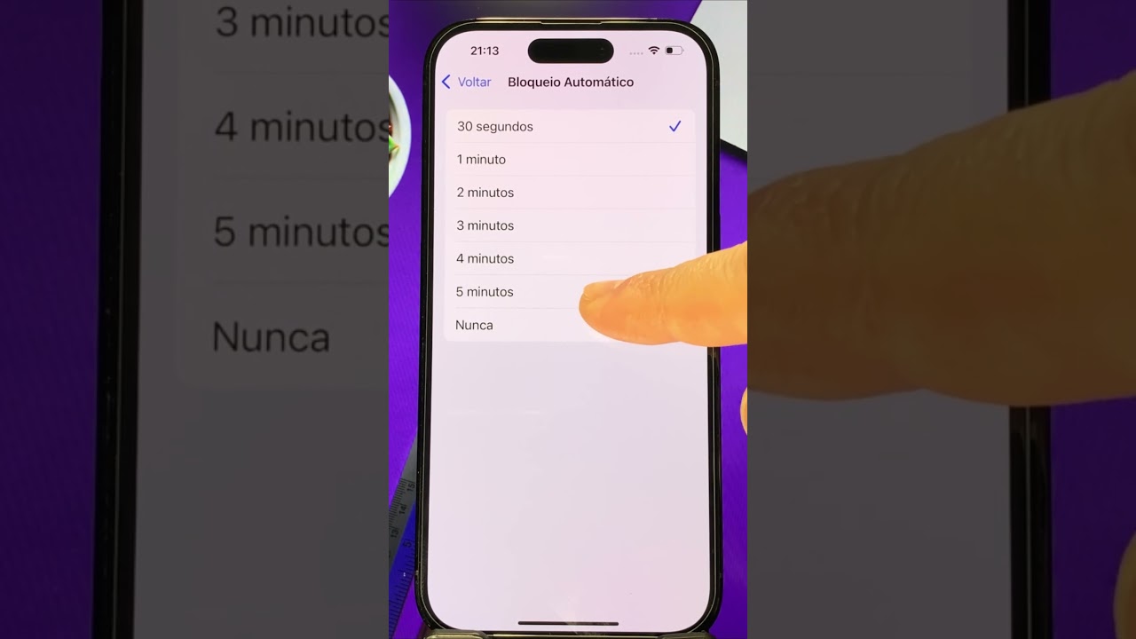 Como Manter a TELA LIGADA por mais TEMPO no iPhone #shorts #iphone #apple #tutorial #tela