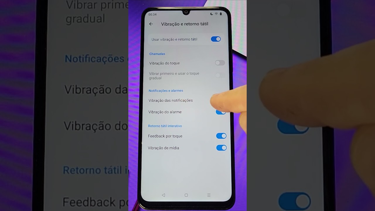 Como Ativar/Desativar as VIBRAÇÕES no REALME #shorts #realme #android #tutorial #vibração