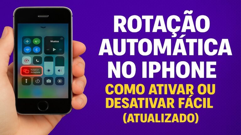 Como Ativar/Desativar a ROTAÇÃO AUTOMÁTICA da TELA no iPhone
