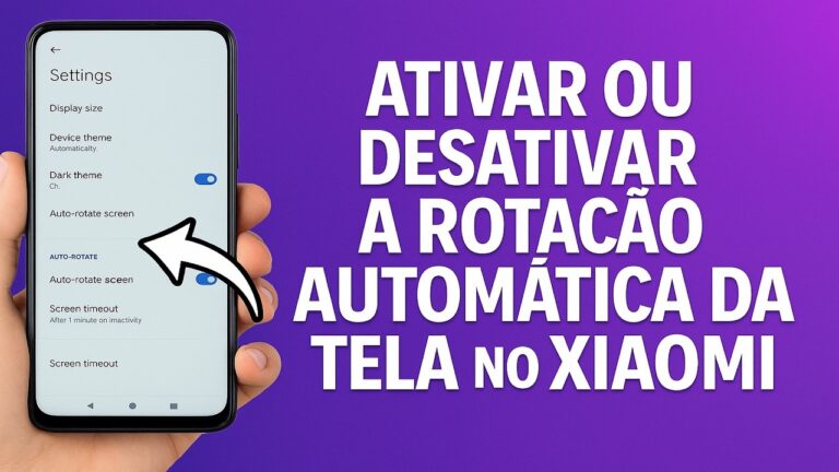Como Ativar/Desativar a ROTAÇÃO AUTOMÁTICA da TELA no Xiaomi