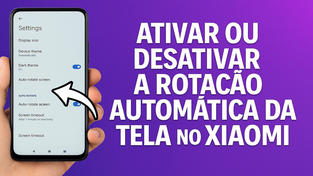 Como Ativar/Desativar a ROTAÇÃO AUTOMÁTICA da TELA no Xiaomi