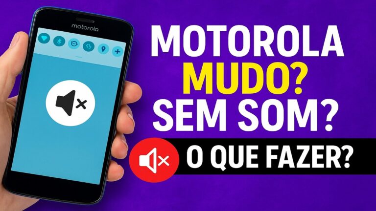 Motorola MUDO? SEM SOM? O que fazer? Motorola MUDO? SEM SOM? O que fazer?