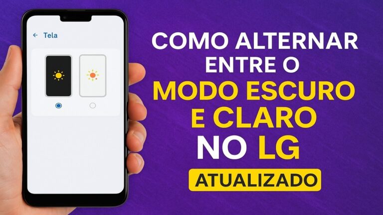 Como Alternar entre o MODO ESCURO e CLARO no LG