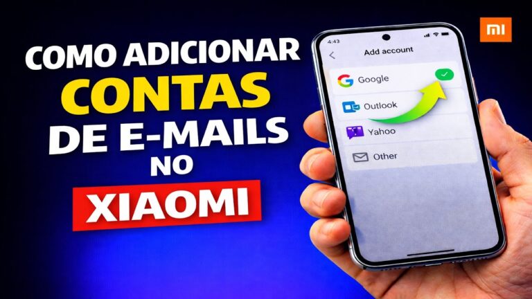 COMO ADICIONAR CONTA DE E-MAIL NO XIAOMI