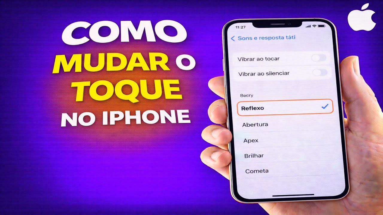 COMO MUDAR O TOQUE NO IPHONE