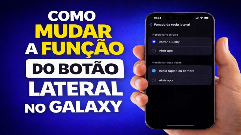 COMO MUDAR A FUNÇÃO DO BOTÃO LATERAL NO GALAXY