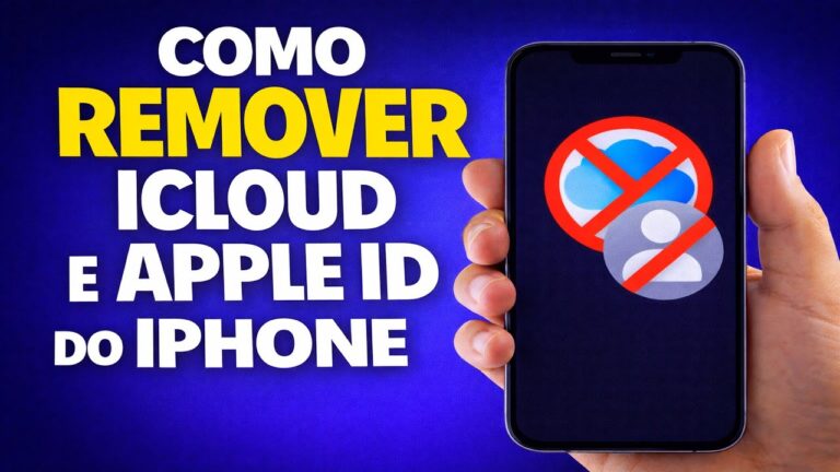 COMO REMOVER ICLOUD E APPLE ID DO IPHONE