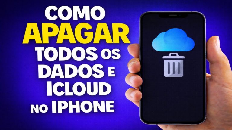 COMO APAGAR TODOS OS DADOS E ICLOUD NO IPHONE