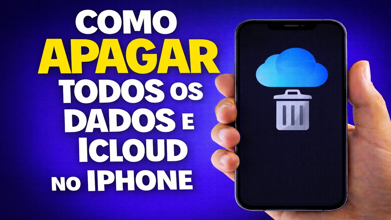 COMO APAGAR TODOS OS DADOS E ICLOUD NO IPHONE