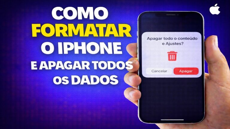 COMO FORMATAR O IPHONE E APAGAR TODOS OS DADOS