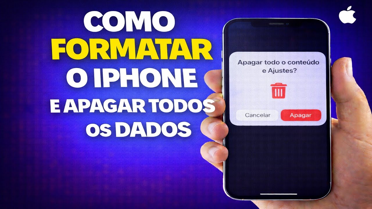 COMO FORMATAR O IPHONE E APAGAR TODOS OS DADOS