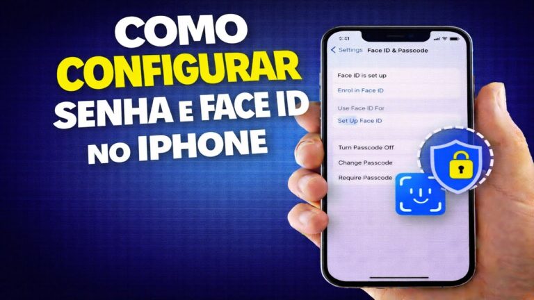 COMO CONFIGURAR SENHA E FACE ID NO IPHONE