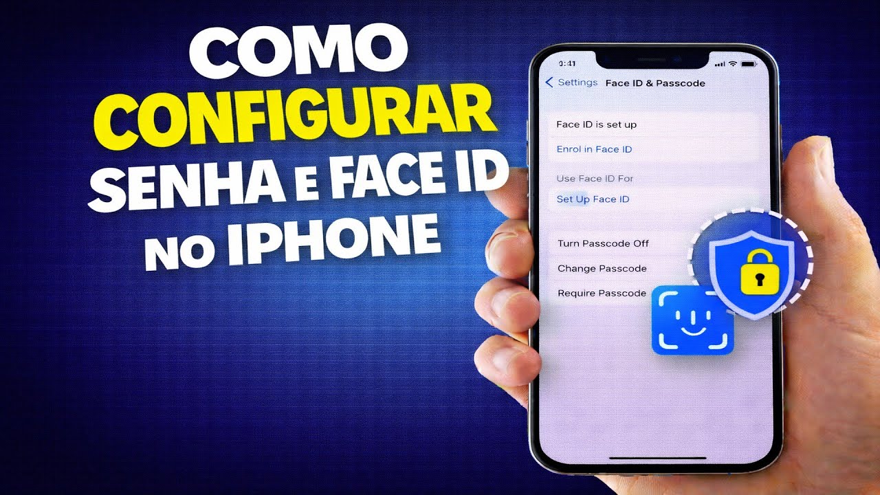 COMO CONFIGURAR SENHA E FACE ID NO IPHONE