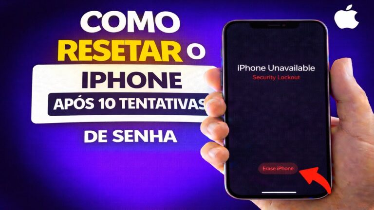 COMO RESETAR O IPHONE APÓS 10 TENTATIVAS DE SENHA