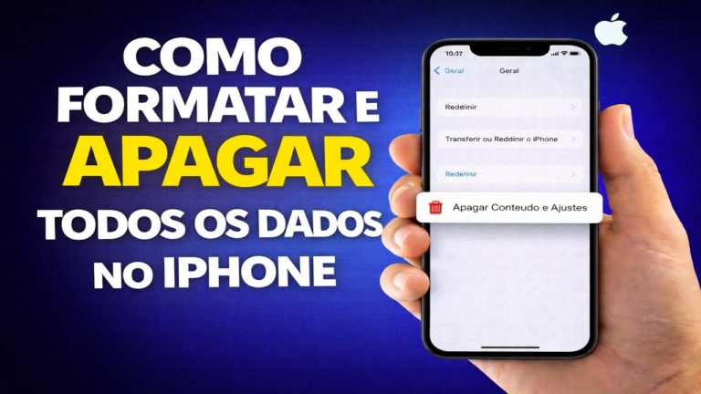 COMO FORMATAR E APAGAR TODOS OS DADOS NO IPHONE