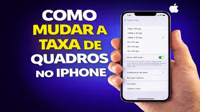 COMO MUDAR A TAXA DE QUADROS NO IPHONE