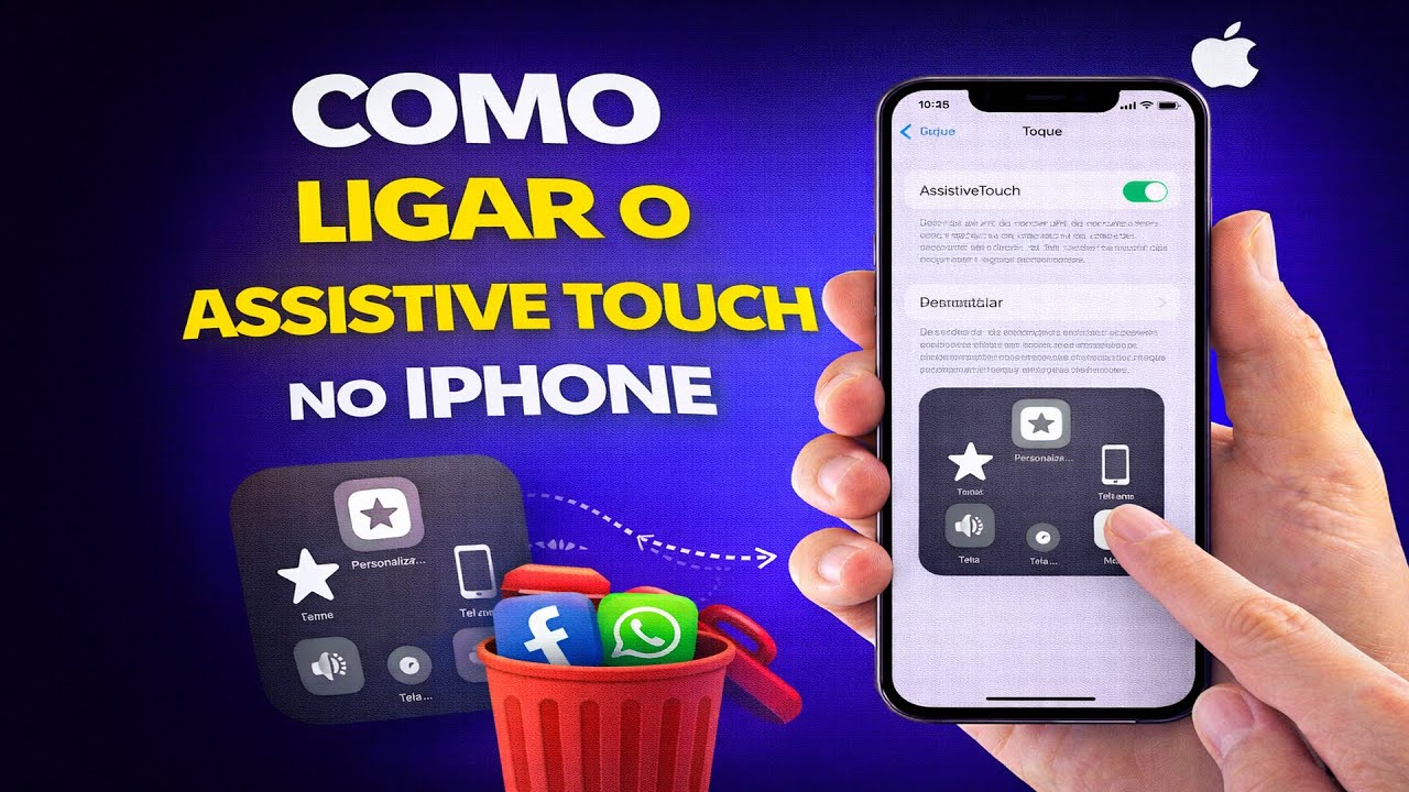 COMO LIGAR O ASSISTIVE TOUCH NO IPHONE