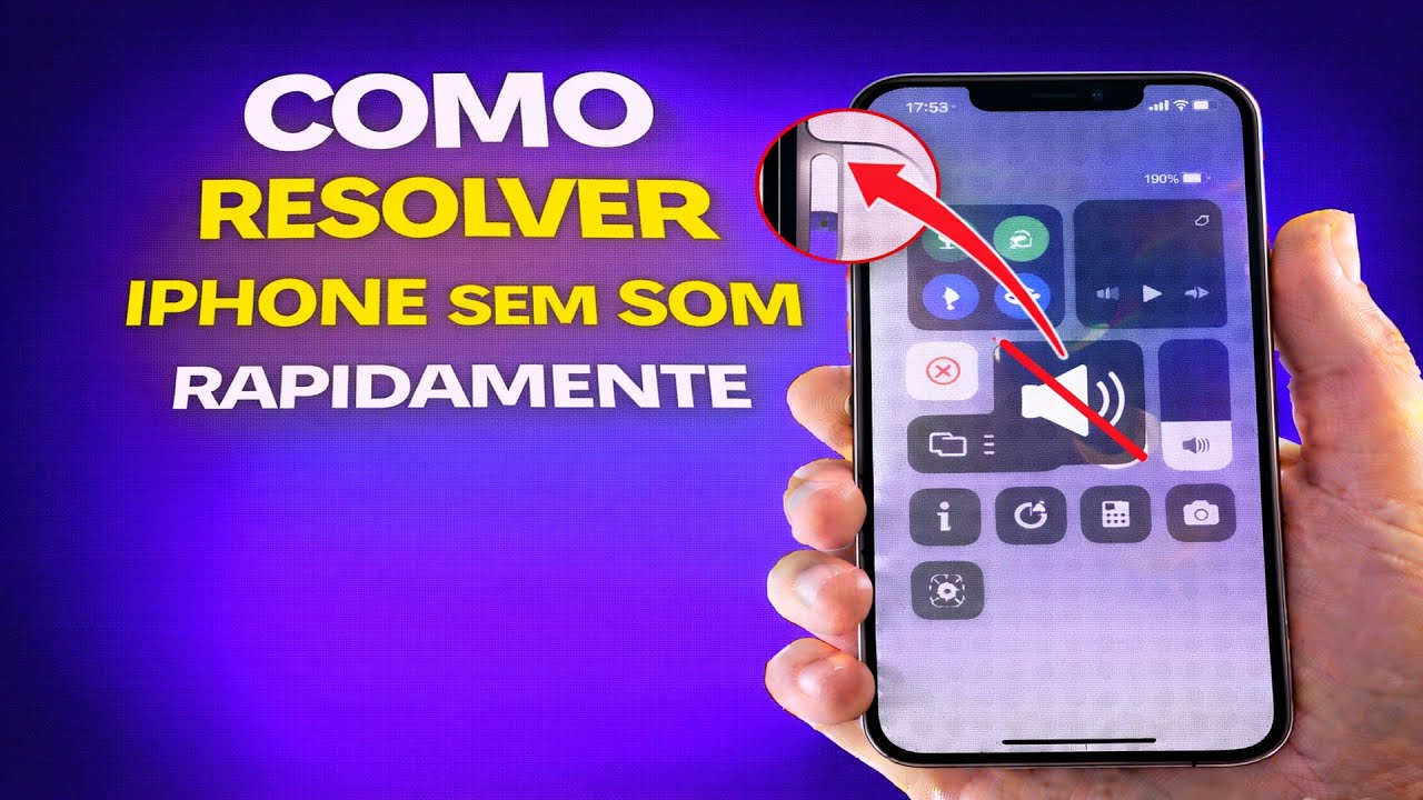 COMO RESOLVER IPHONE SEM SOM RAPIDAMENTE