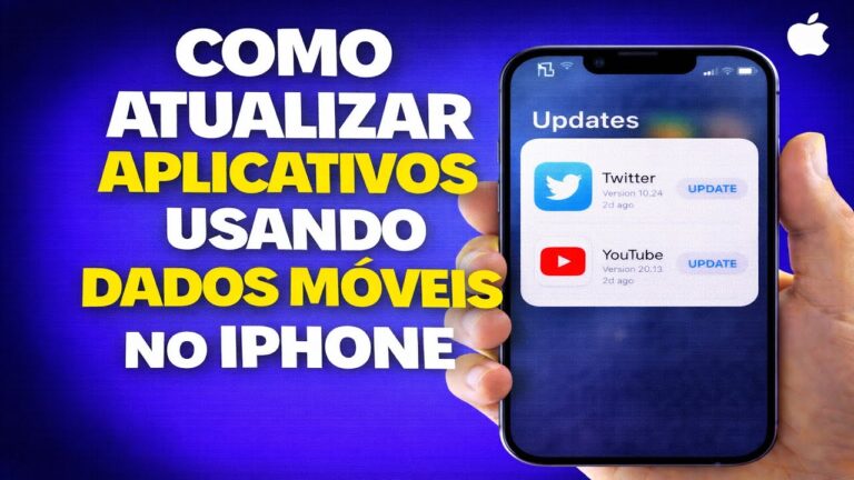 COMO ATUALIZAR APLICATIVOS USANDO DADOS MÓVEIS NO IPHONE