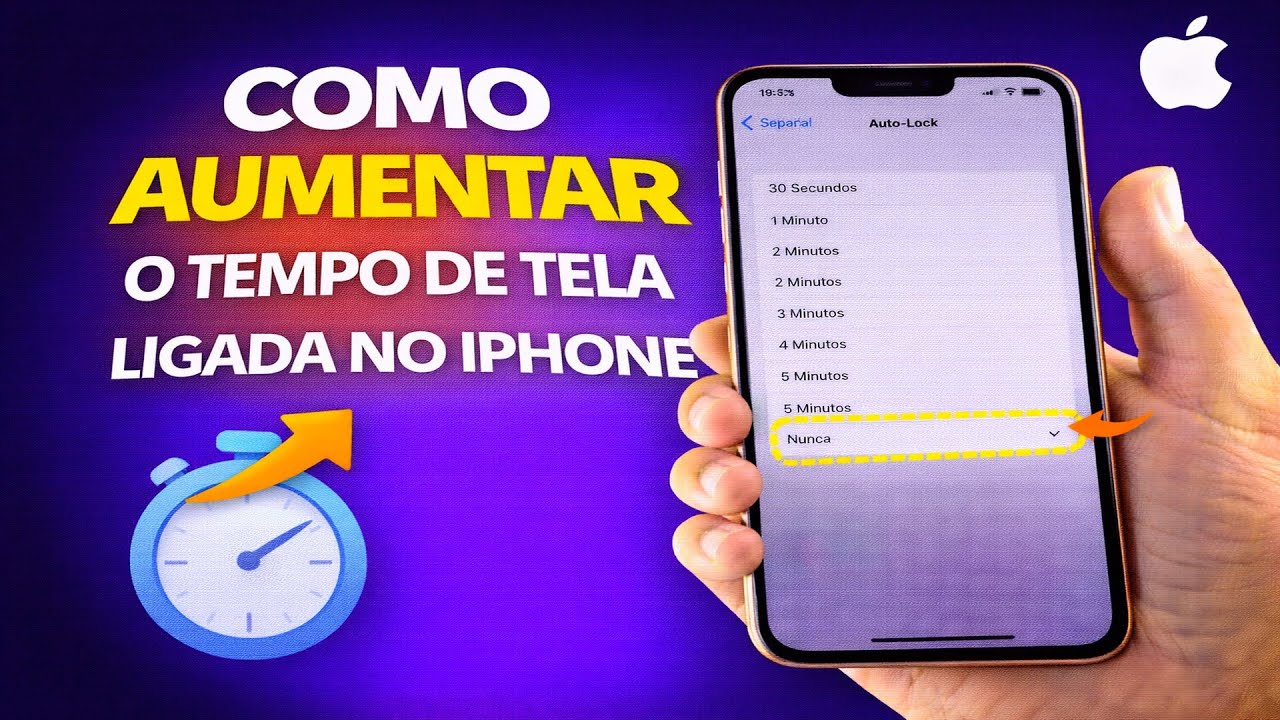 COMO AUMENTAR O TEMPO DE TELA LIGADA NO IPHONE