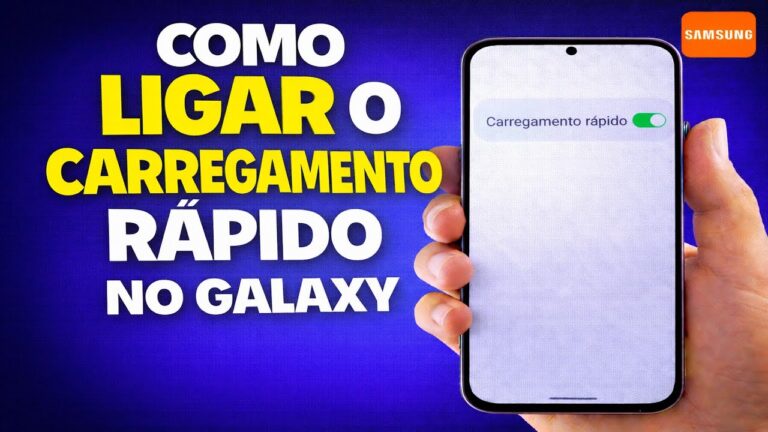 COMO LIGAR O CARREGAMENTO RÁPIDO NO GALAXY