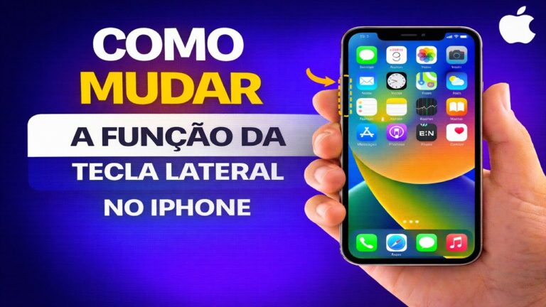 COMO MUDAR A FUNÇÃO DA TECLA LATERAL NO IPHONE